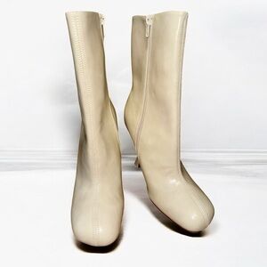 ASOS Cream Ankle Boots